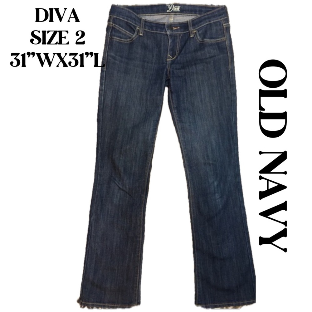 OLD NAVY DIVA BOOTCUT DARK WASH AUTHENTIC SIZE 2